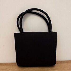 Vintage Mini Satin Purse Black HandBag